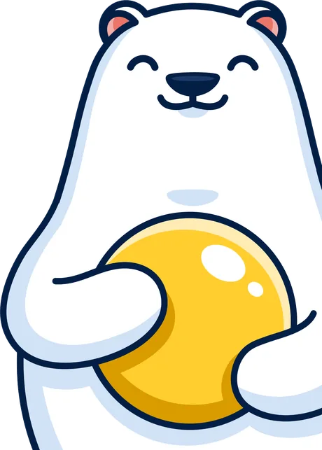 경옥고를 안고 있는 만세곰 캐릭터